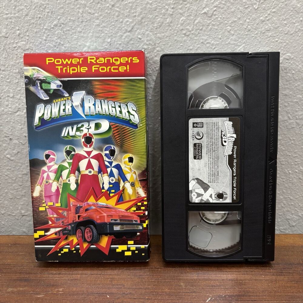 Power Rangers in 3D VHS 2000 Action Special Packaging Saban Entertainment